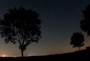 epa03358909 A general view of a the Perseid meteor shower in the night sky near Nettersheim in the Eifel region, Germany, in the early hours of 12 August 2012. The meteor shower was easily visible due to clear skies. EPA/OLIVER BERG